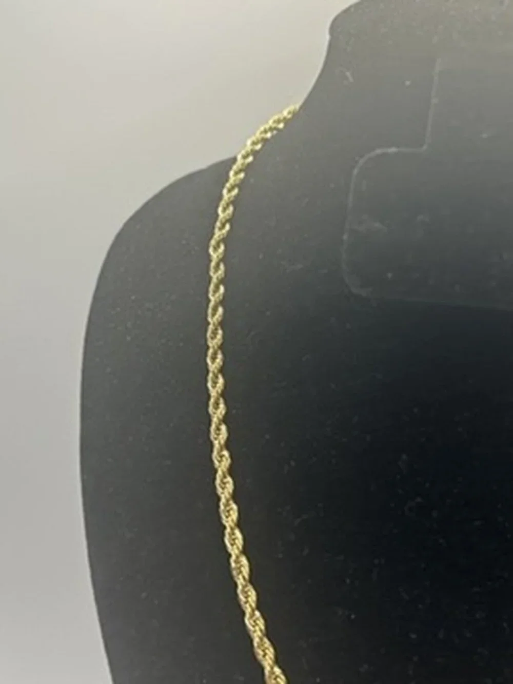 Real Gold Rope Chain Mens Stainless Steel 3mm 22 Inch Plated Waterproof Solid